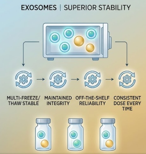 exosomes have superior stability