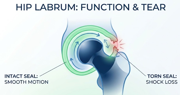 hip labrum - function and tear