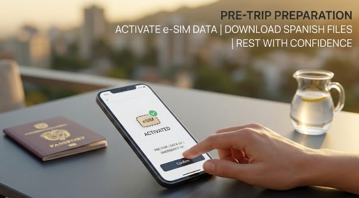 pre trip checklist for colombia