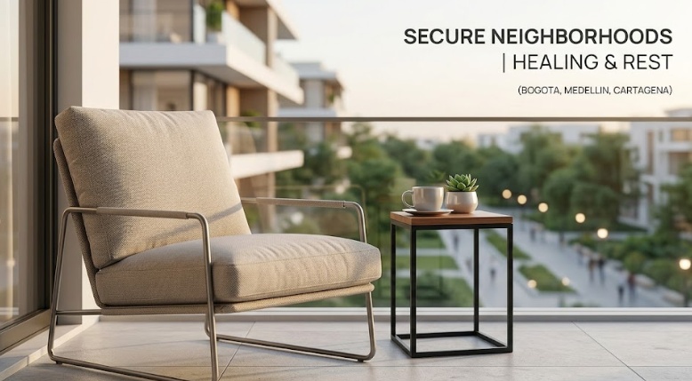 secure colombian neighborhoods for healing and rest
