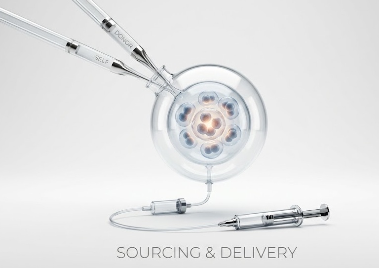 sourcing and delivery of stem cells